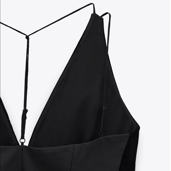 Zara Black Combination Velvet Vest - Picture 7 of 11